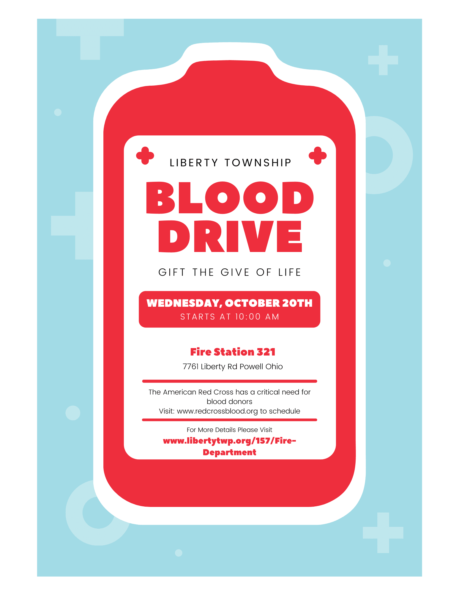 Blood Drive Event Flyer
