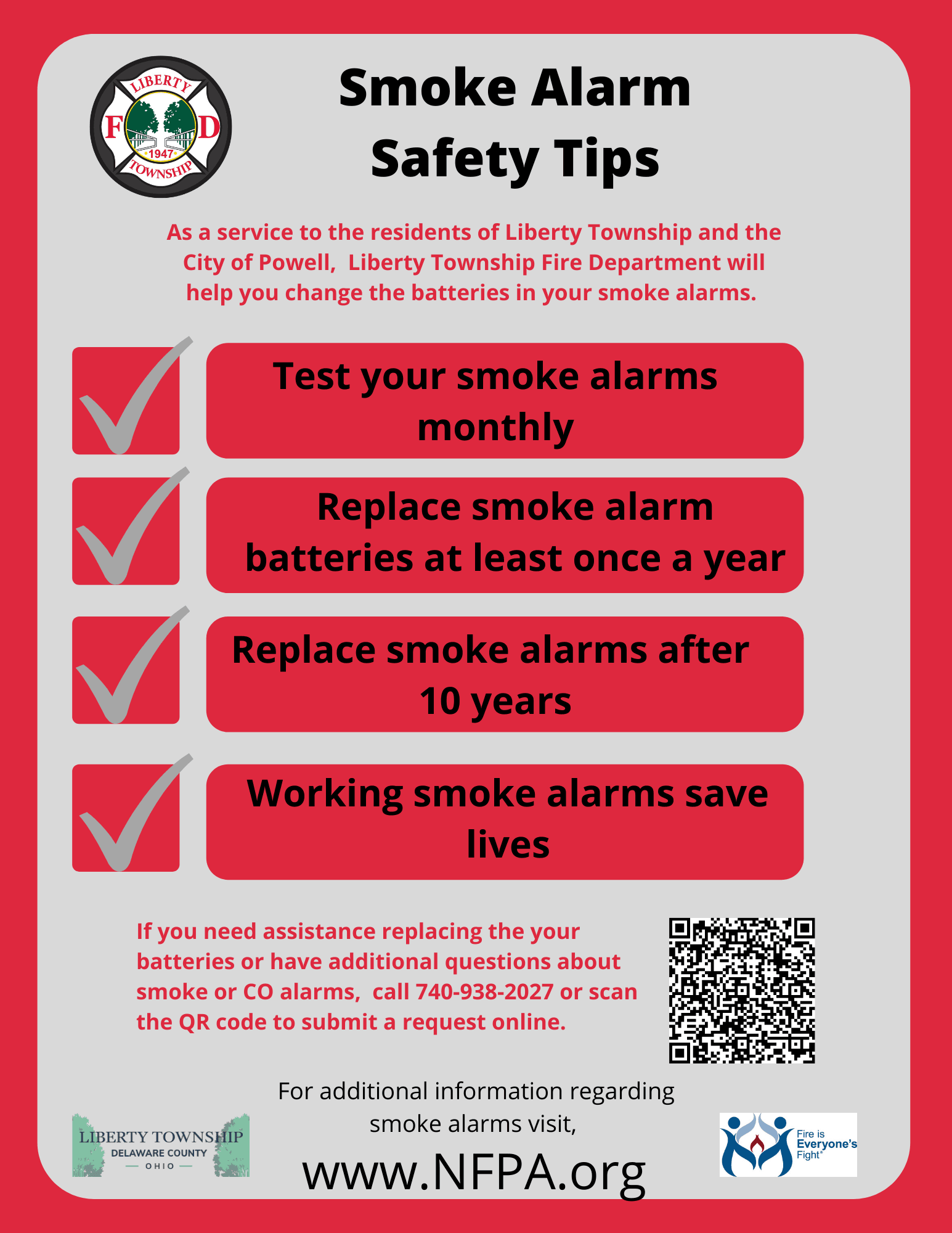 Smoke Alarm Safety Tips